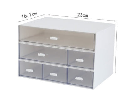 Office desktop transparent drawer type storage box student desk supplies ins artifact small box