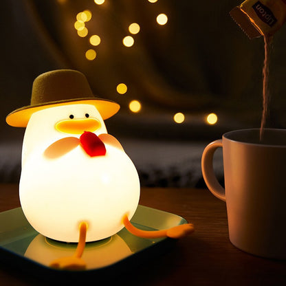 USB Rechargeable LED Colorful Timing Atmosphere Silicone Light